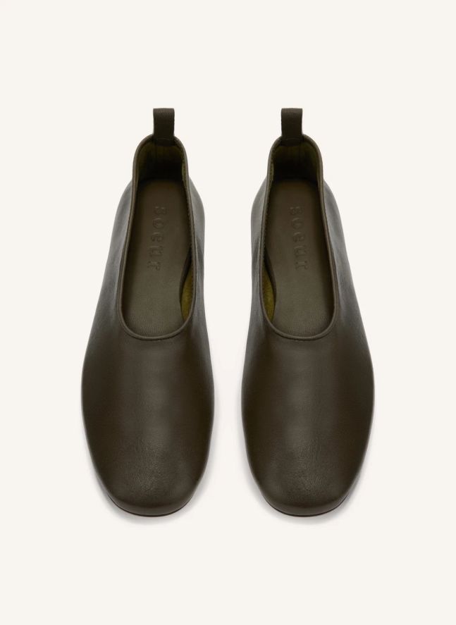 Ballerines Bala Cuir | Kaki foncé