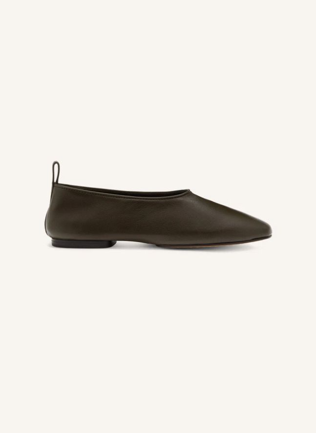 Ballerines Bala Cuir | Kaki foncé