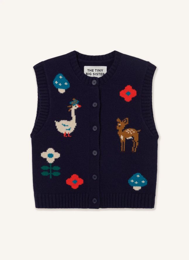 Veste Laine | Bleu marine
