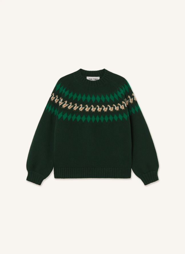 Pull Geese Laine | Bleu