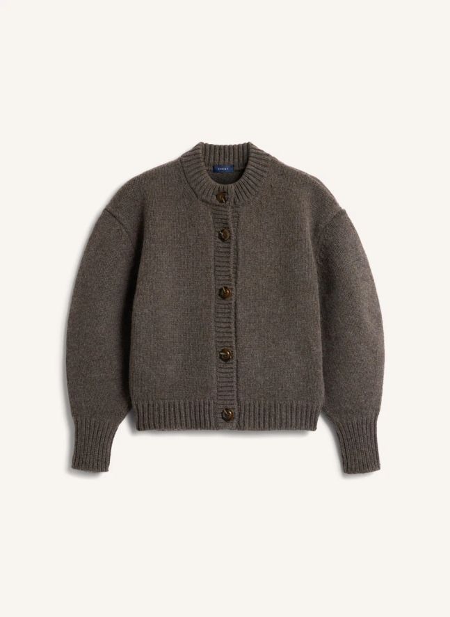 Cardigan Léonard Laine Mérinos | Marron glacé