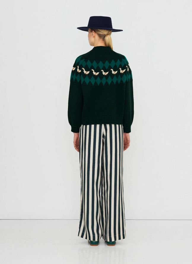 Pull Geese Laine | Bleu