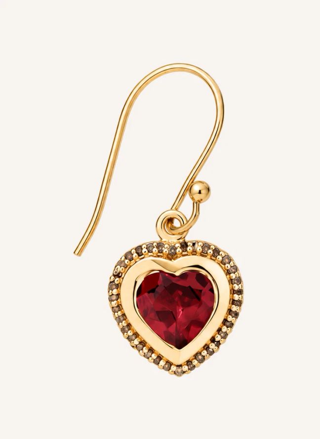 Boucle d'Oreille Gini Grenat | Grenat
