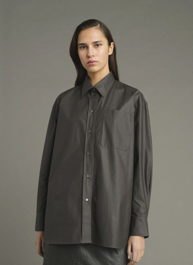 Chemise Carlotta Coton Bio | Marron foncé