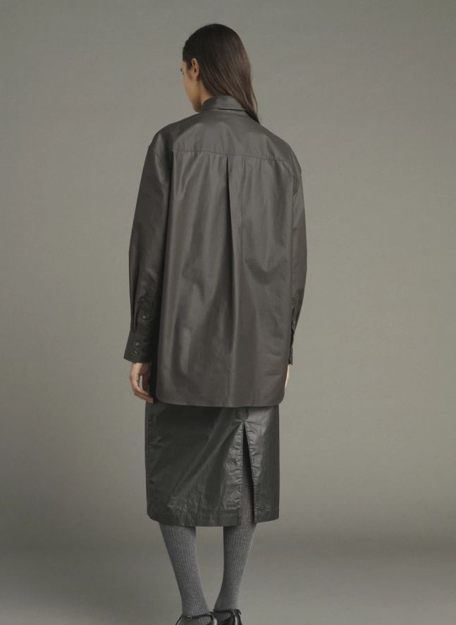 Chemise Carlotta Coton Bio | Marron foncé