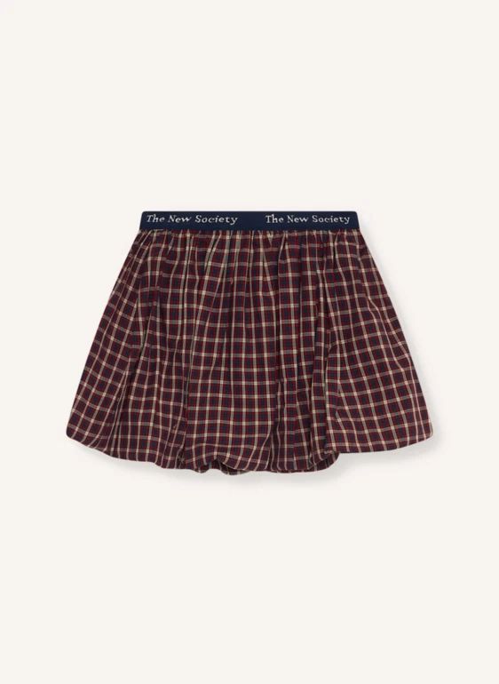 Jupe Orbit Carreaux | Bordeaux- Image produit n°3