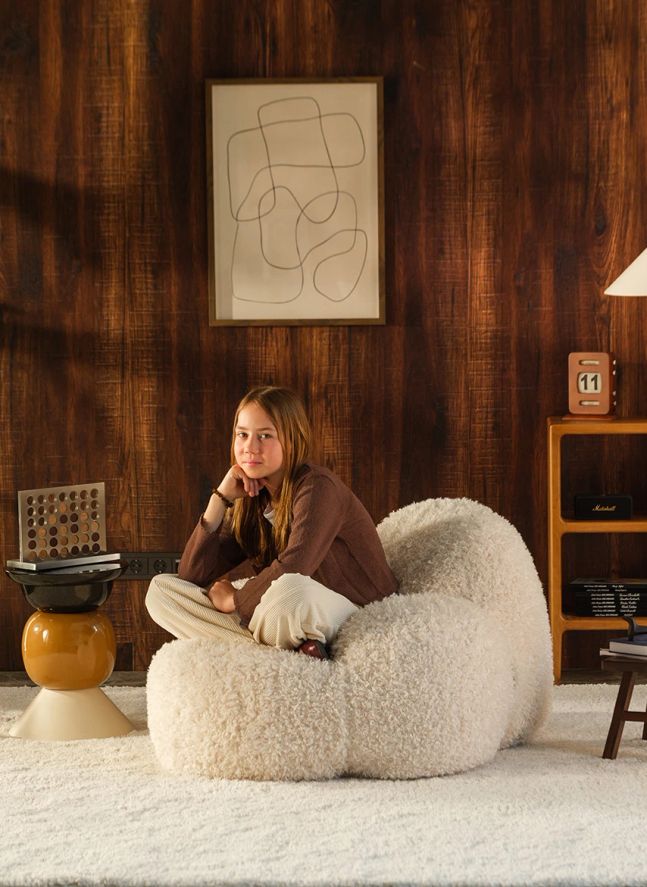 Momo Teen Armchair | Ecru