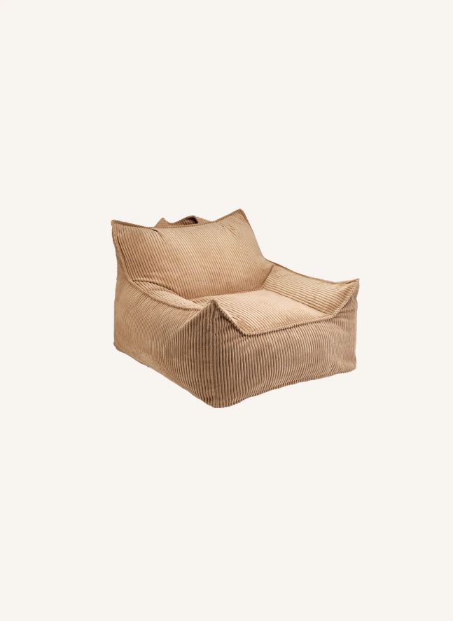 Teen Ribbed Velvet Club Armchair | Brown