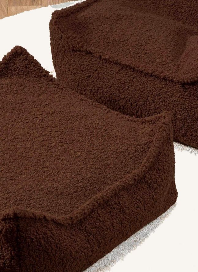Teddy Bear Ottoman | Dark Brown