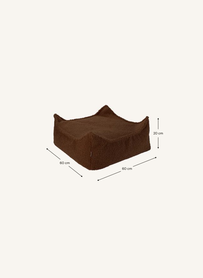 Teddy Bear Ottoman | Dark Brown