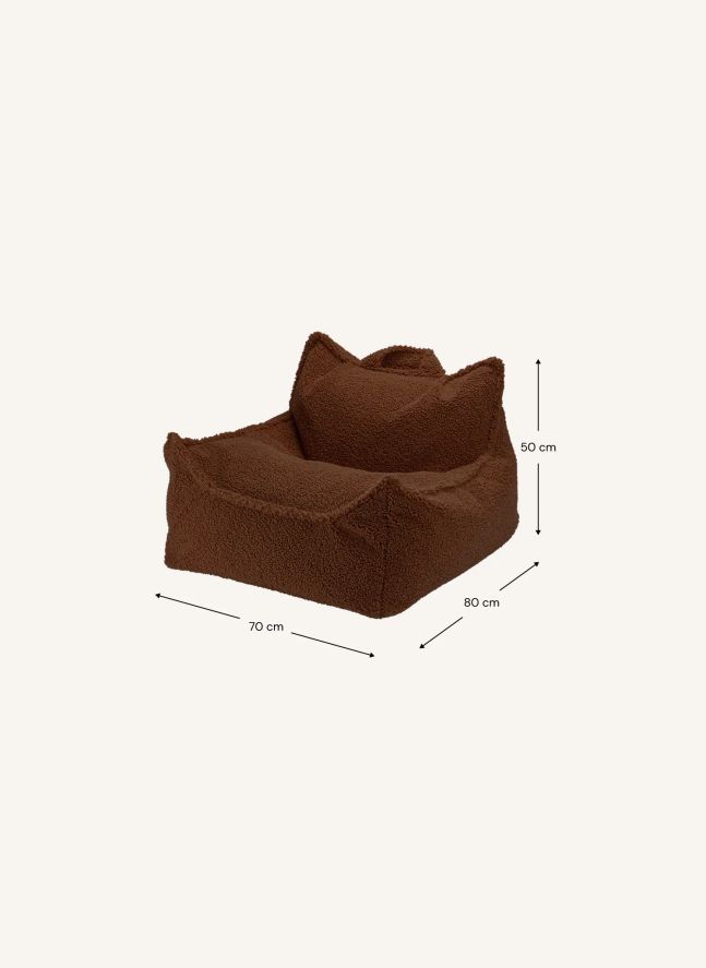 Teddy bear armchair | Dark Brown
