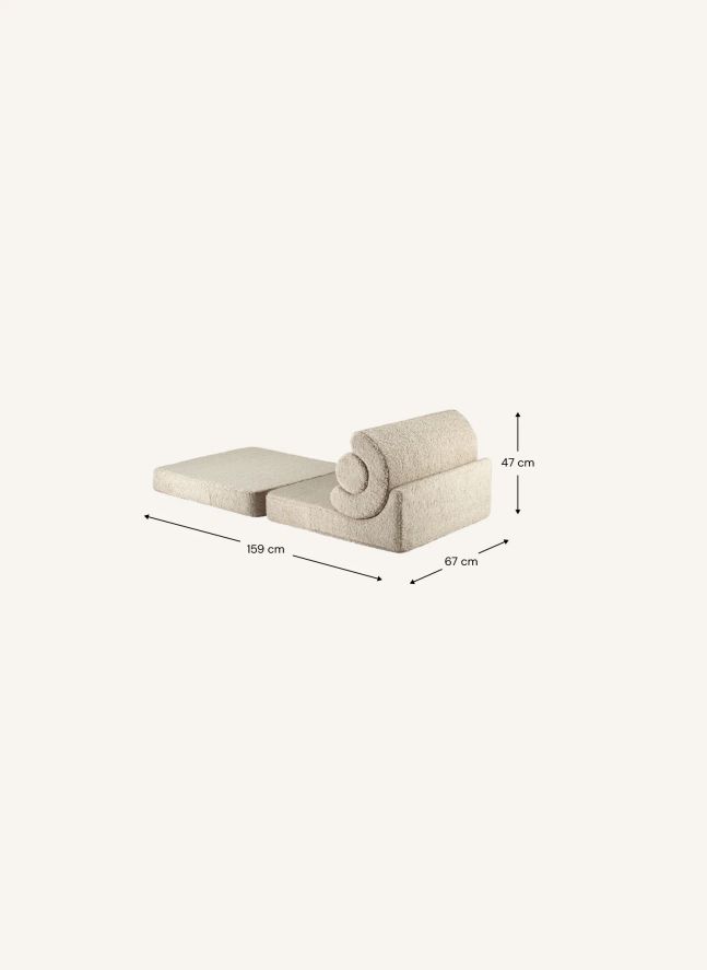 Chauffeuse Teddy Flipster | Beige