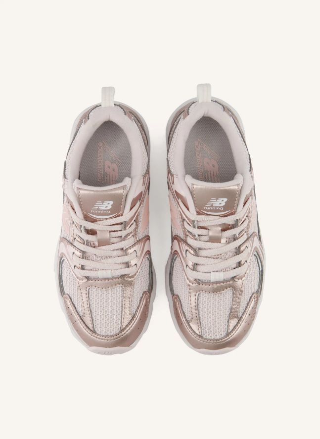 Baskets Lacets Elastiqués 530 | Or rose