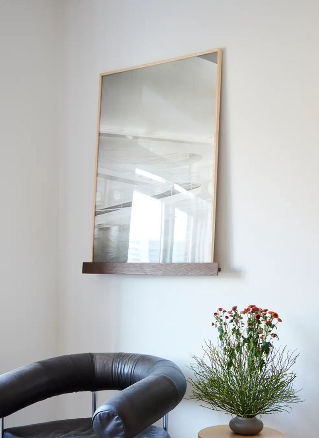 Etagère pour affiches en bois | Chêne Foncé