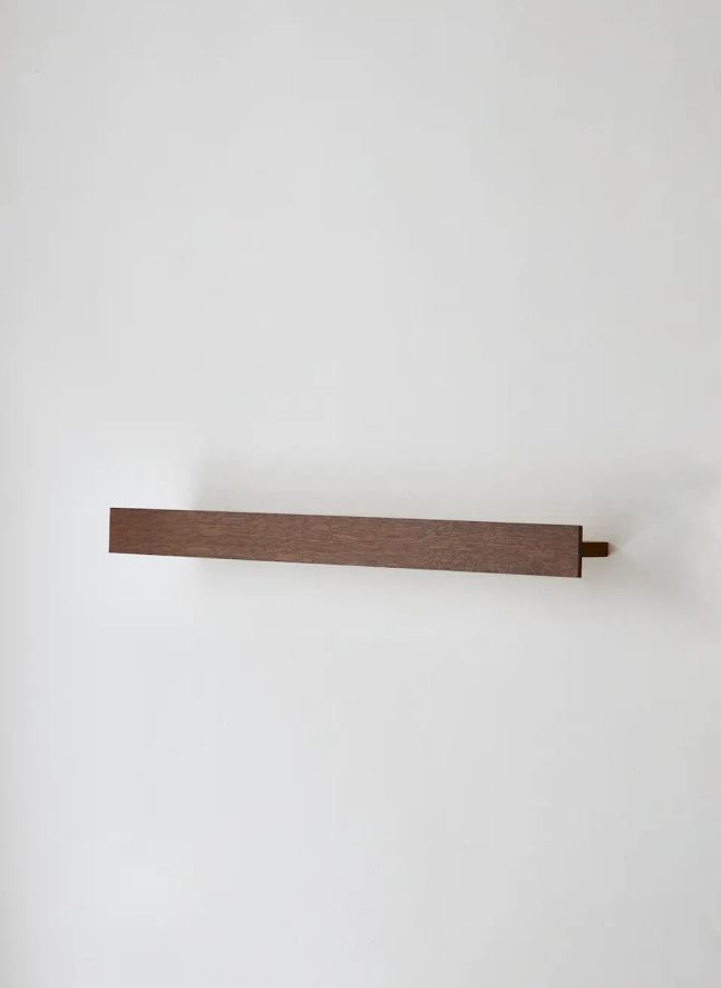 Etagère pour affiches en bois | Chêne Foncé