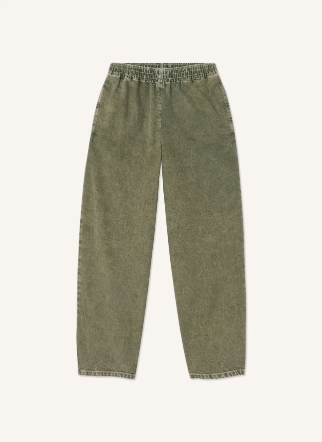 Pantalon Carotte Uzatown Coton | Olive