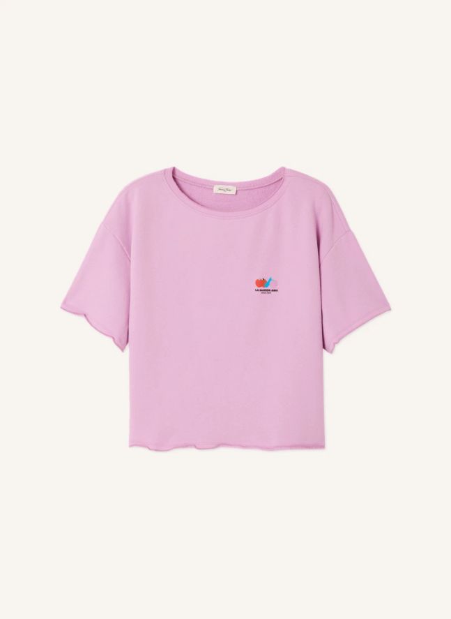 T-shirt Atubay Coton | Rose Litchi