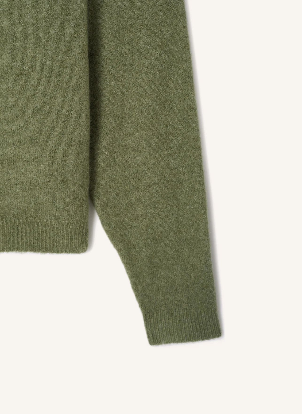 Pull Damsville Laine | Vert kaki- Image produit n°5
