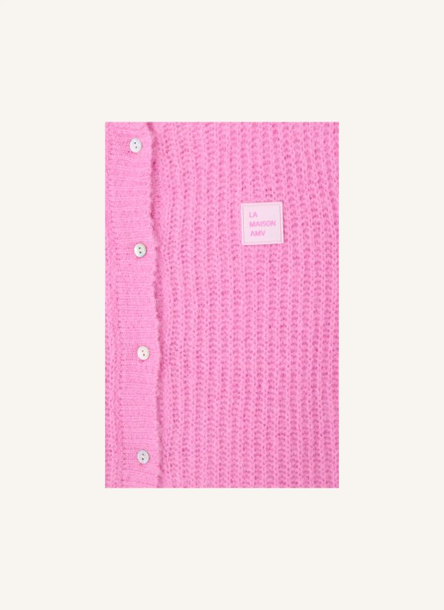 Gilet East Alpaga | Rose bonbon