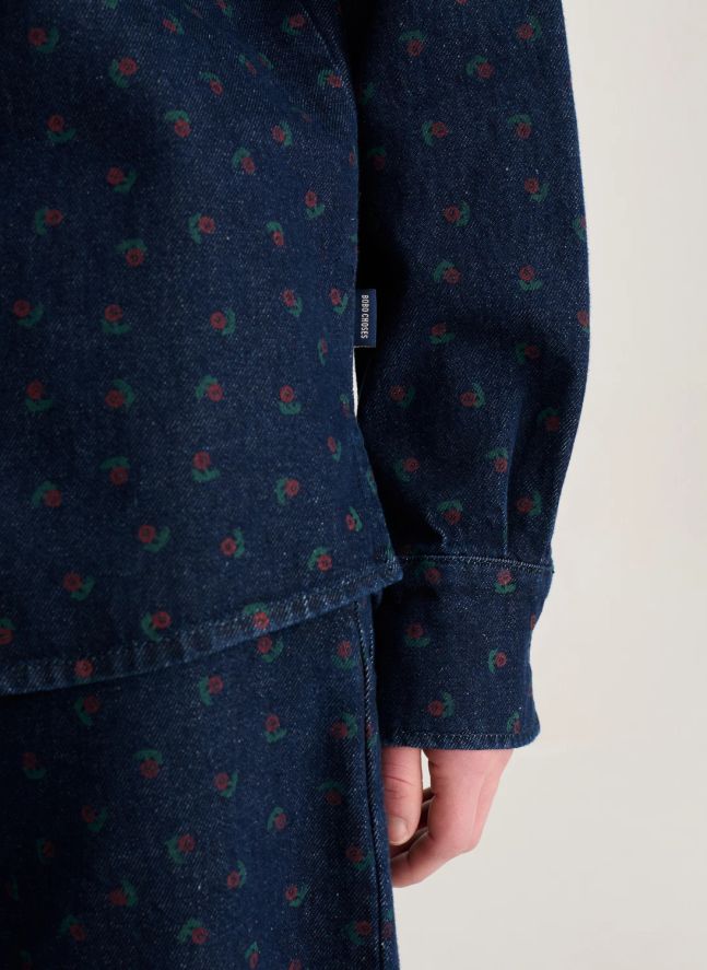 Chemise Swamp Whirl Coton Bio | Bleu marine