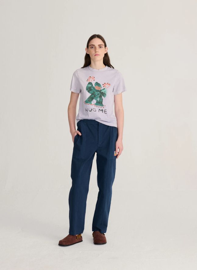 T-shirt Hug Me Coton Bio | Lavande
