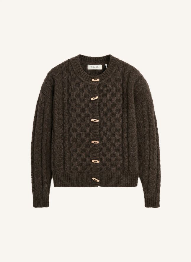 Cardigan Lennox Laine | Marron foncé