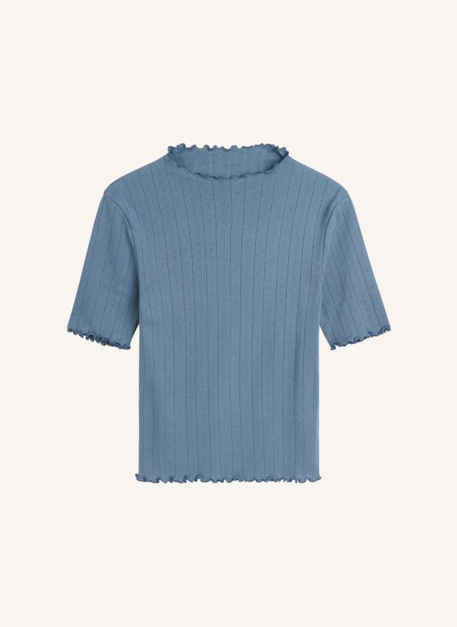 T-shirt Edie Coton Bio | Bleu gris