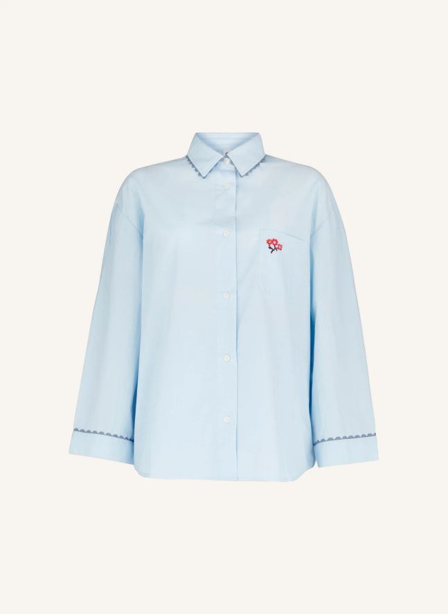 Scallop Flotile Pajama Top | Blue