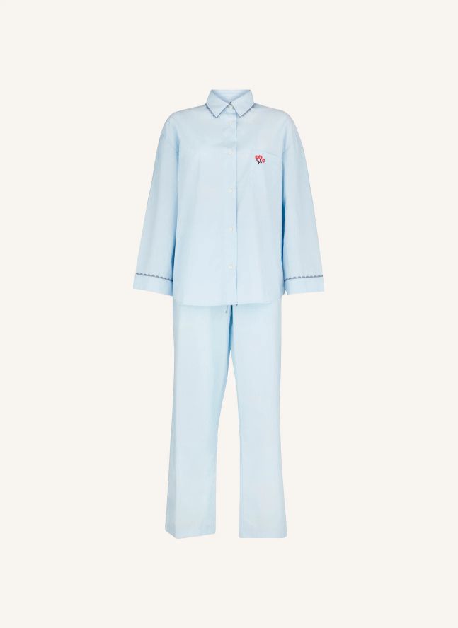 Scallop Flotile Pajama Top | Blue