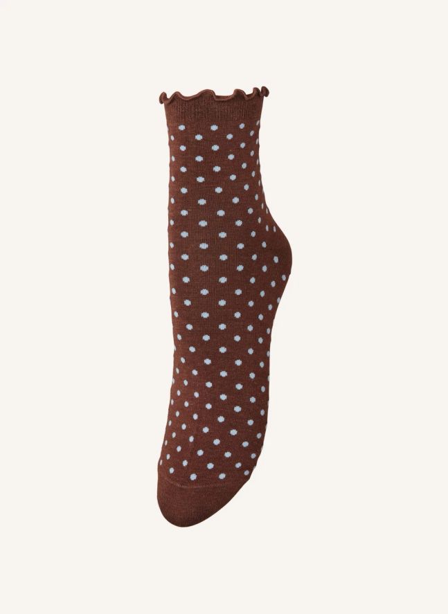 Chaussettes Pois Frilla  | Chocolat
