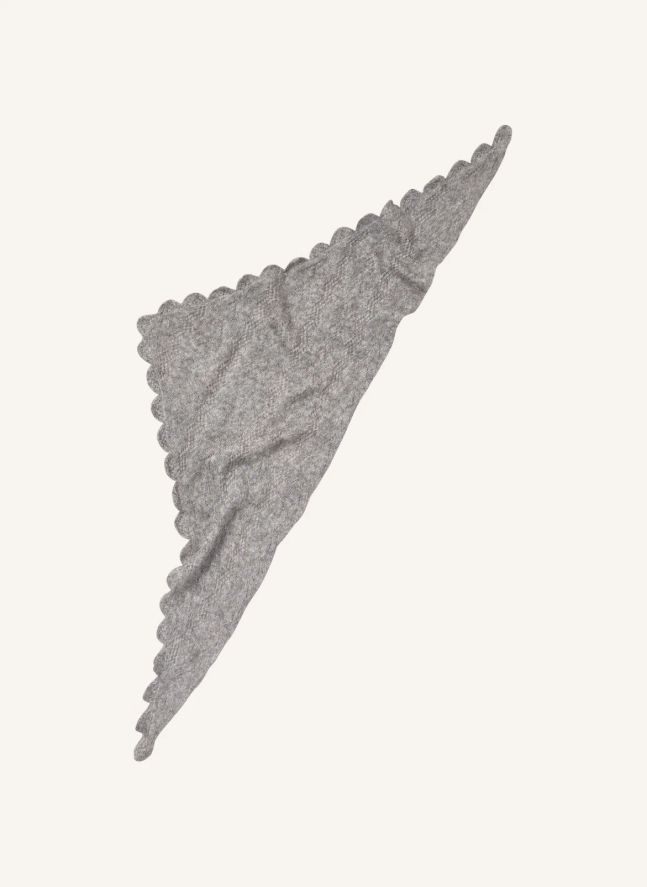 Opany Wool Triangle Scarf | Grey