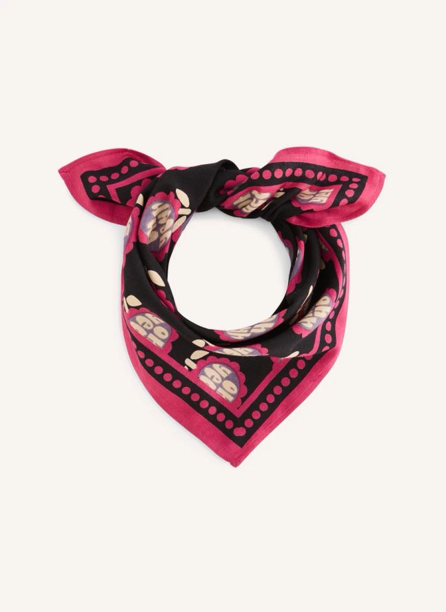 Petit Foulard Manika Oh Yeah | Bleu marine