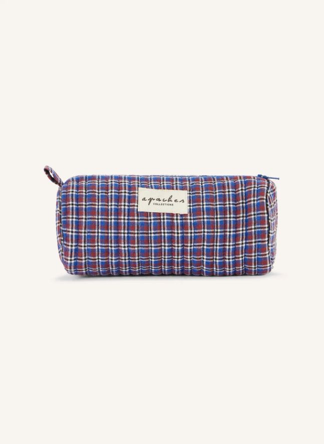 Trousse Opal Carreaux | Bleu