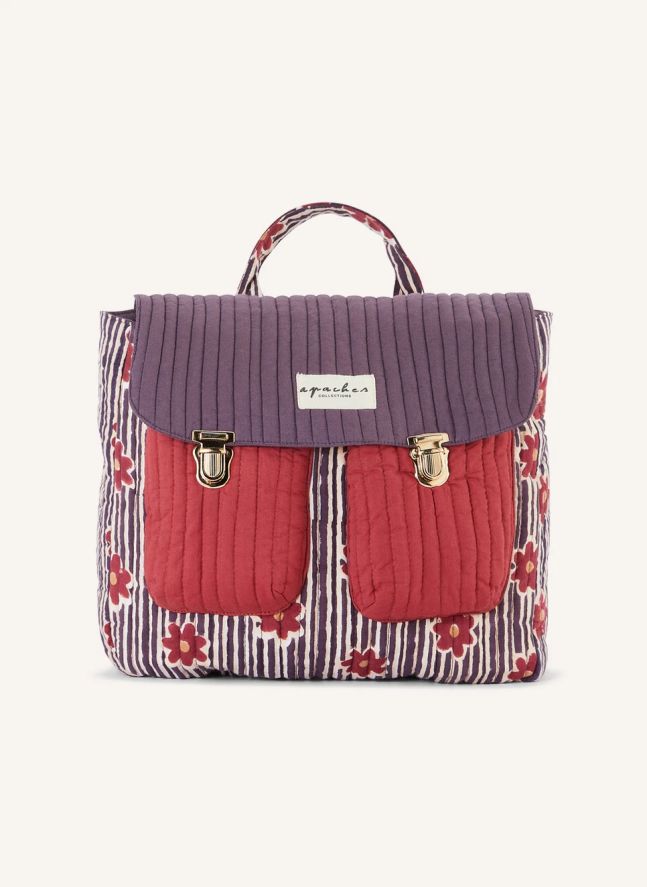 Sac à dos Suji Rayé | Bleu marine