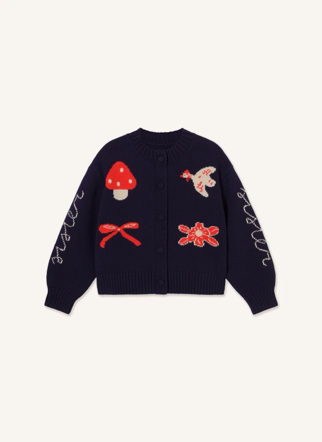 Cardigan Laine | Bleu marine