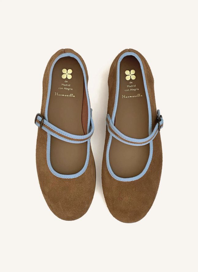 Ballerines Cantabria Daim | Camel