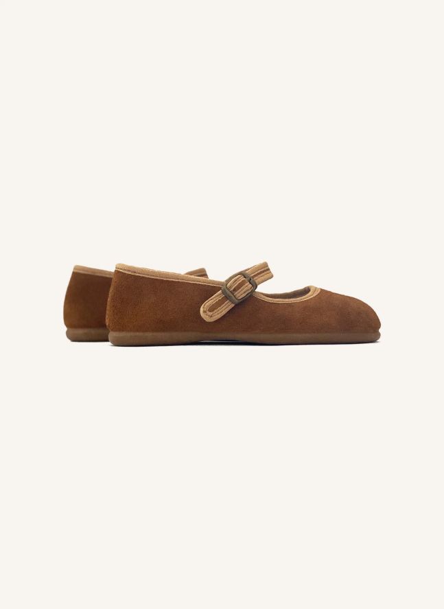 Ballerines Salamanca Cocoon Daim - Collection Femme | Camel