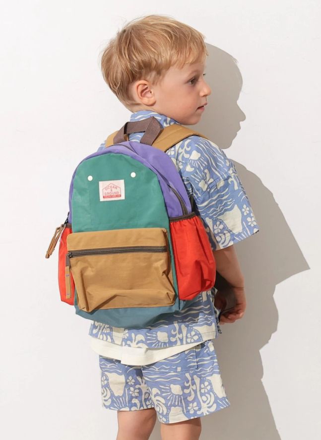 Sac à Dos Color Block Multi | Vert émeraude