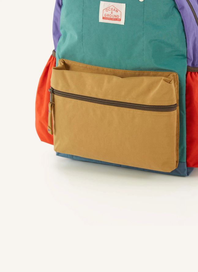 Sac à Dos Color Block Multi | Vert émeraude