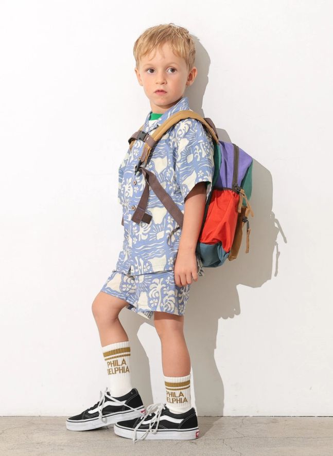 Sac à Dos Color Block Multi | Vert émeraude