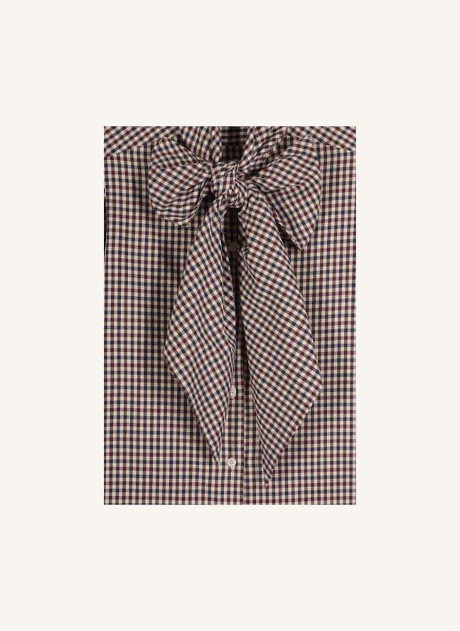 Blouse Fairytale Vichy Coton | Marron
