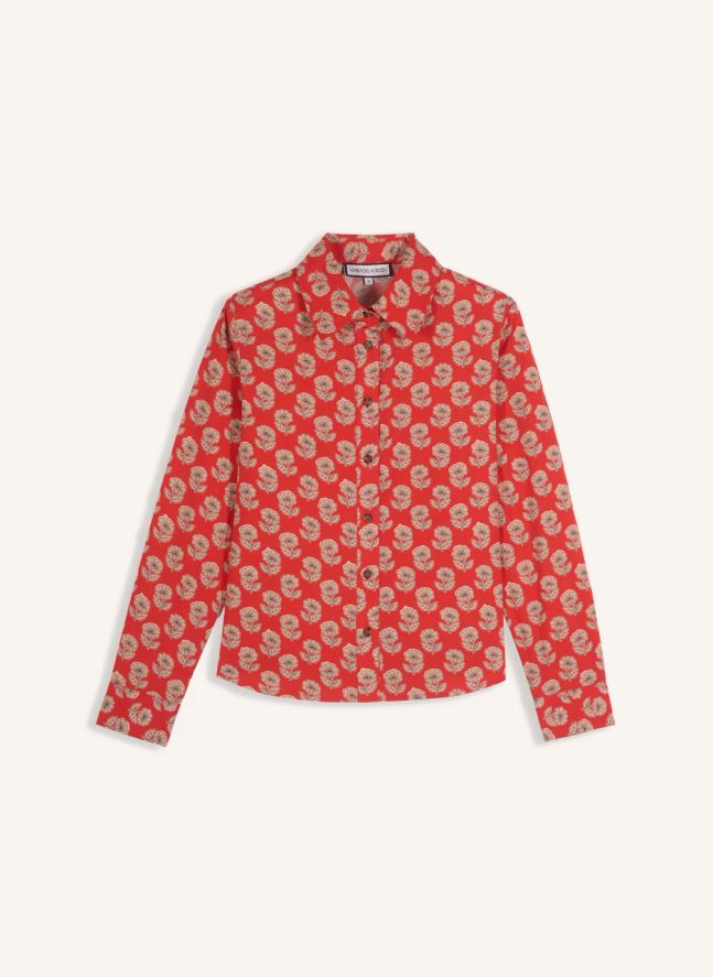 Chemise Alana Popeline | Rouge