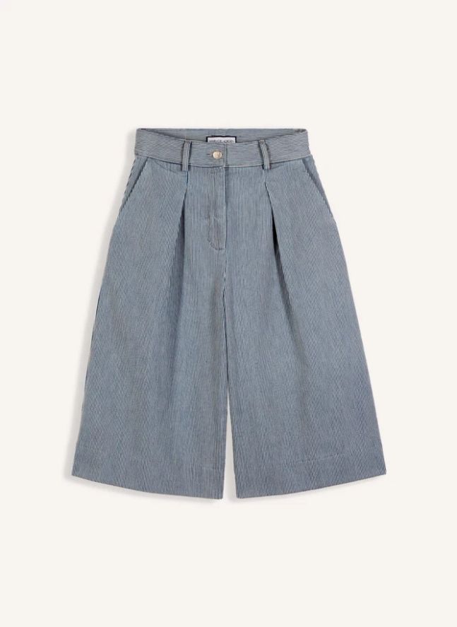 Bermuda Spencer Coton | Bleu
