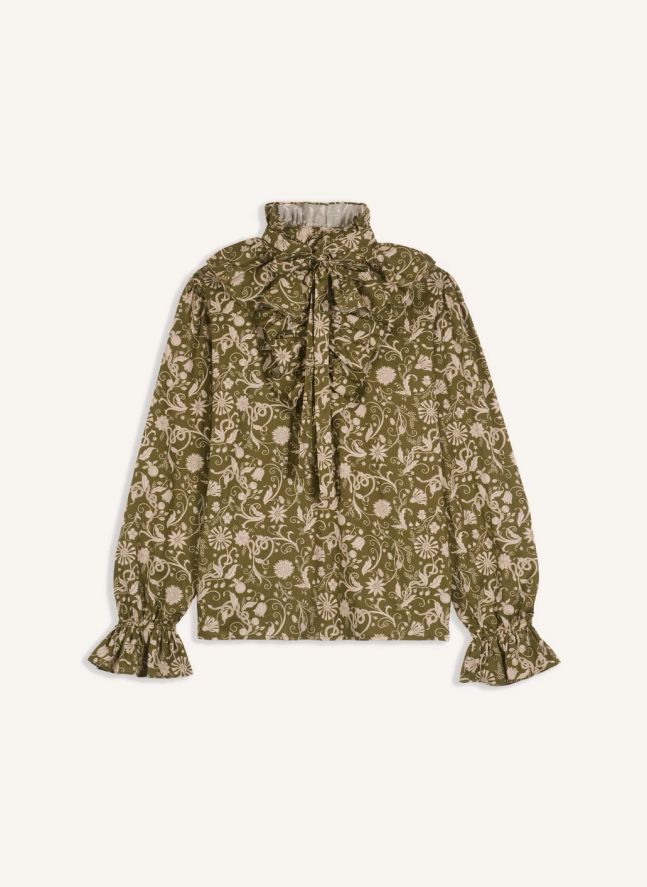 Blouse Barbara Coton | Olive
