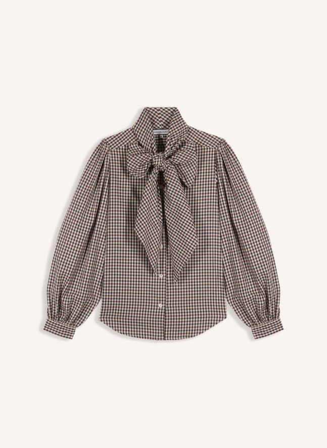 Blouse Fairytale Vichy Coton | Marron