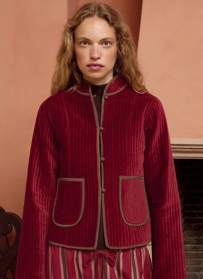 Veste Fittonia Coton | Bordeaux