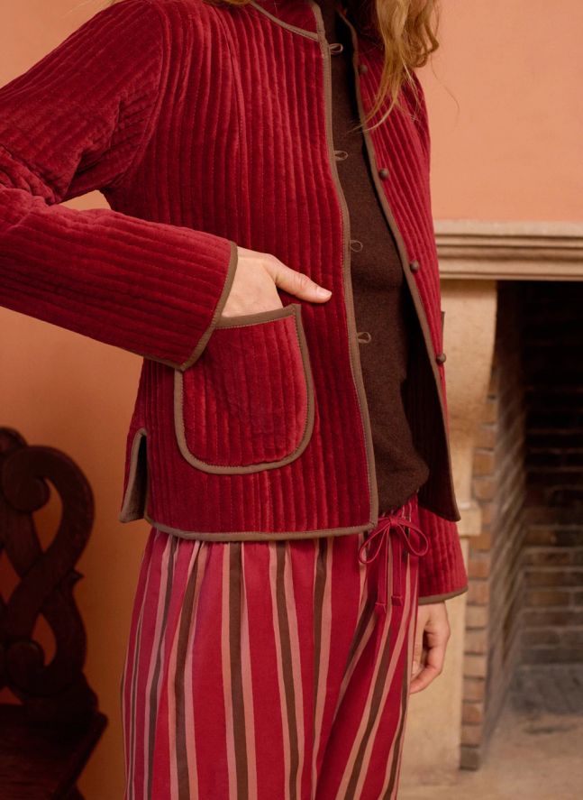 Veste Fittonia Coton | Bordeaux