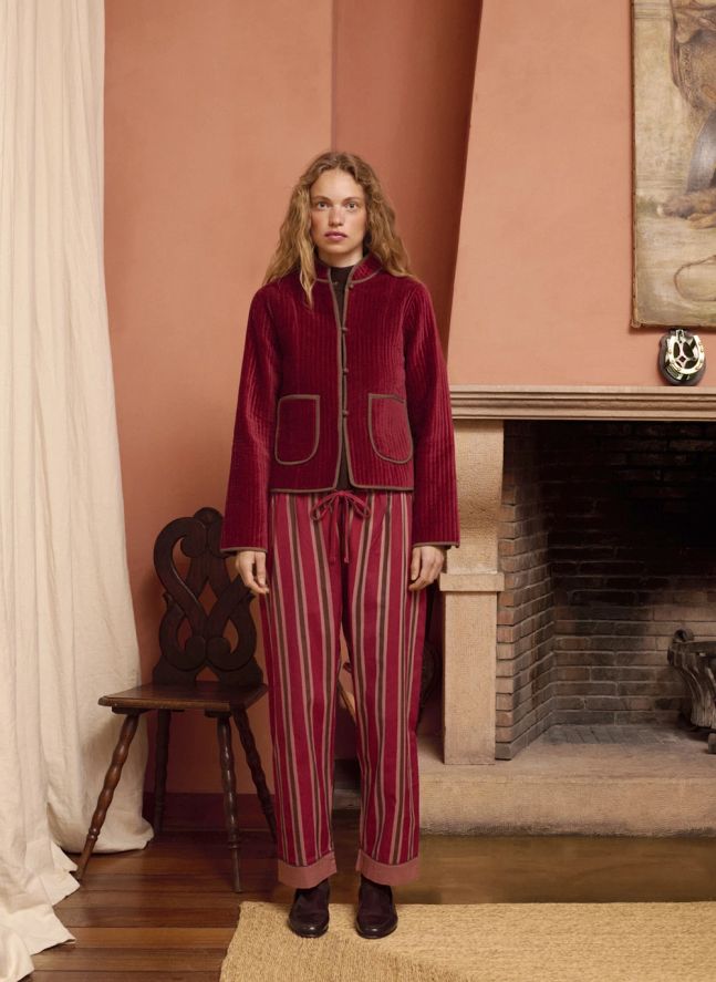 Veste Fittonia Coton | Bordeaux