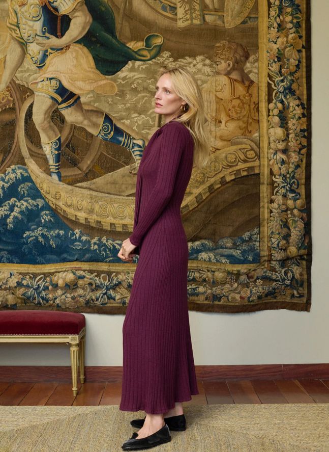 Robe Madeleine Laine | Bordeaux