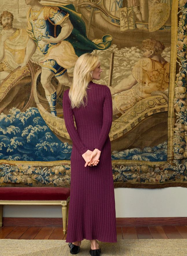 Robe Madeleine Laine | Bordeaux